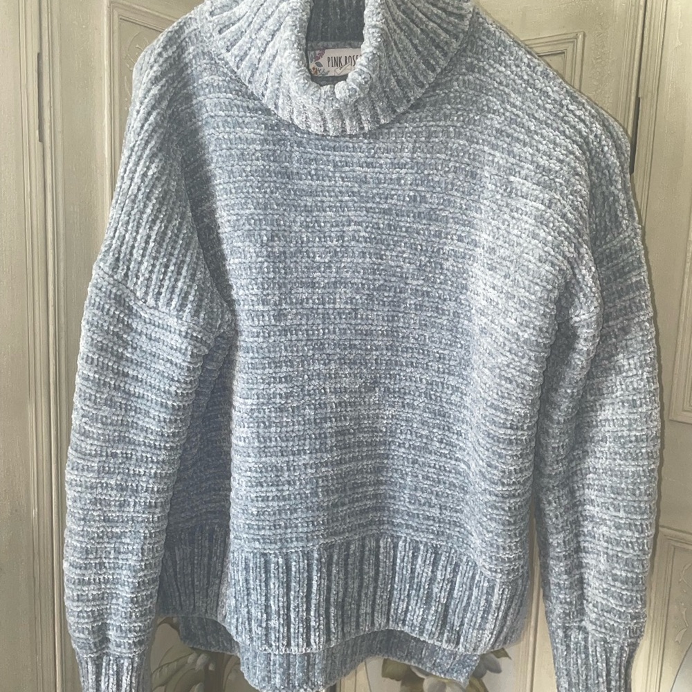 Women's Gray Turtleneck Sweater